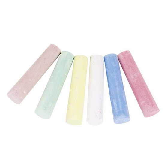 Memo - Stoepkrijt - 6 Kleuren