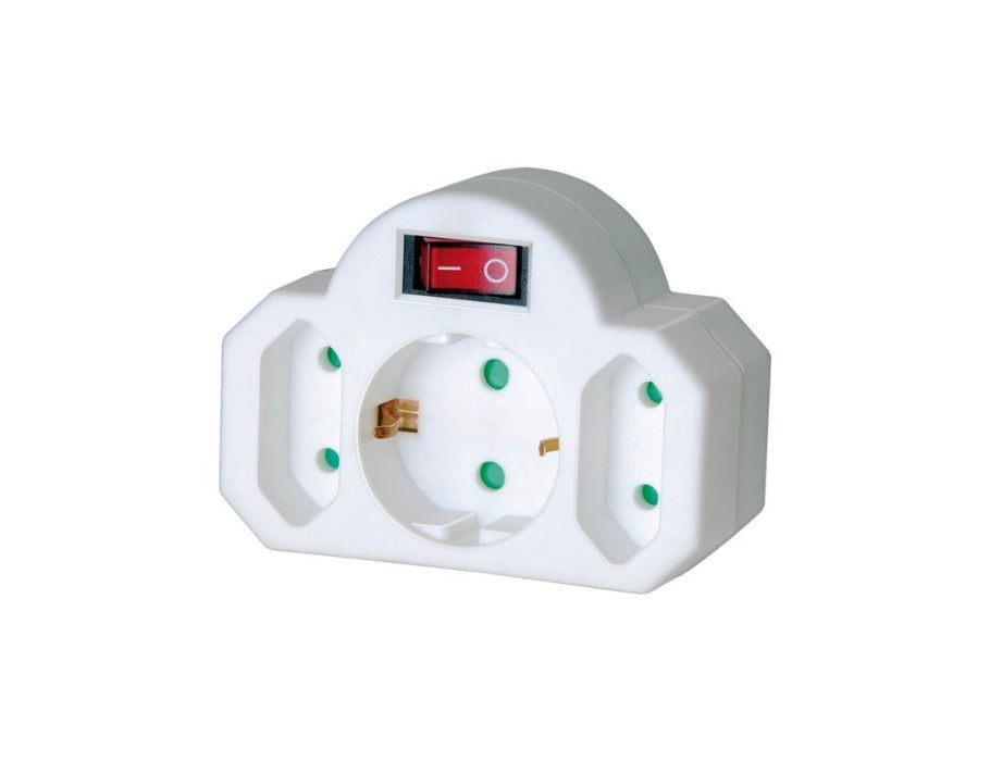 Brennenstuhl - Stekkerdoos - 3 Ingangen - Met Schakelaar