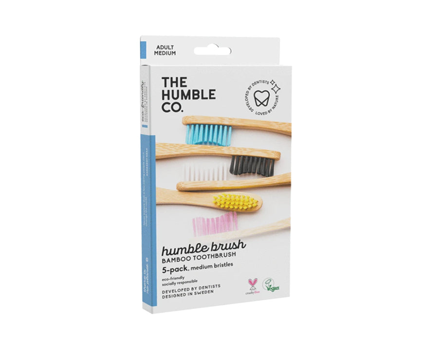 The Humble Co. - Tandenborstel - Medium - 5 Stuks