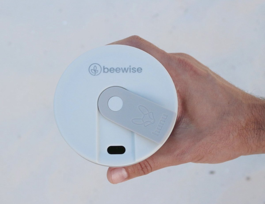 Beewise - Opvouwbare Siliconen Reisbeker - Lichtgrijs - 235ml