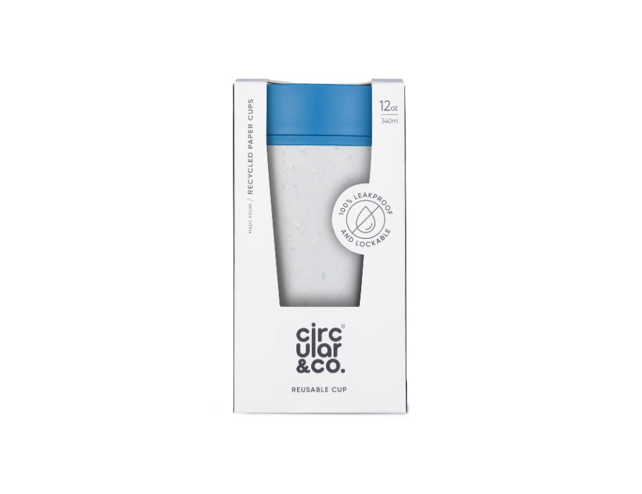 Circular&Co. - Koffiebeker - Circular Cup - Grijs/Blauw - 340 ml