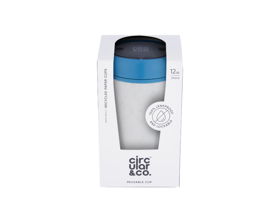 Circular&Co. - Koffiebeker - Circular Cup - Grijs/Blauw - 340 ml