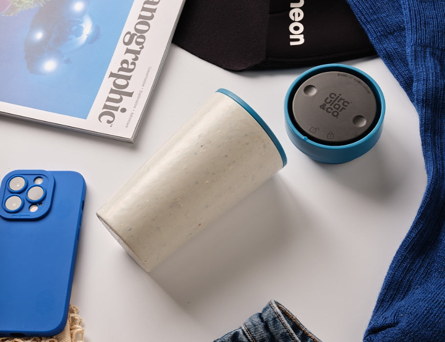 Circular&Co. - Koffiebeker - Circular Cup - Grijs/Blauw - 340 ml