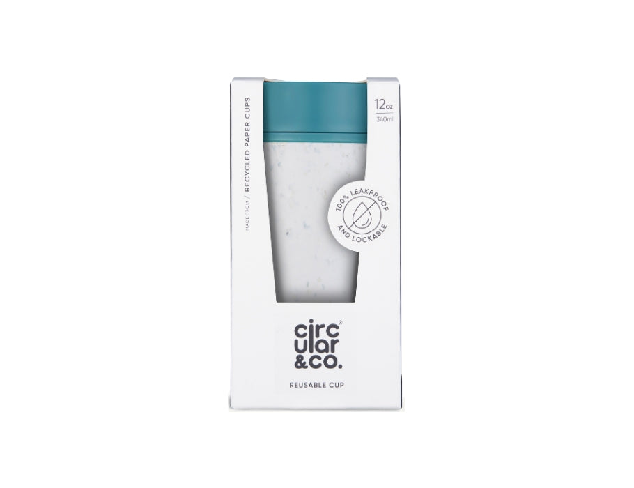 Circular&Co. - Koffiebeker - Circular Cup - Grijs/Groen - 340 ml