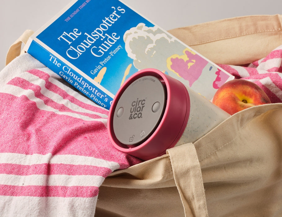 Circular&Co. - Koffiebeker - Circular Cup - Grijs/Roze - 340 ml