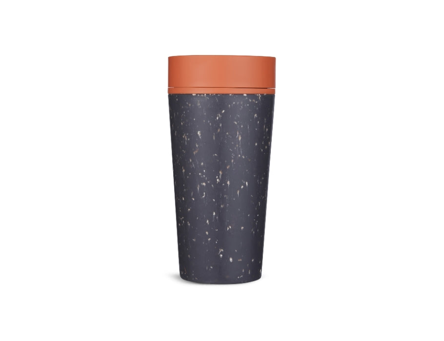 Circular&Co. - Koffiebeker - Circular Cup - Zwart/Oranje - 340 ml