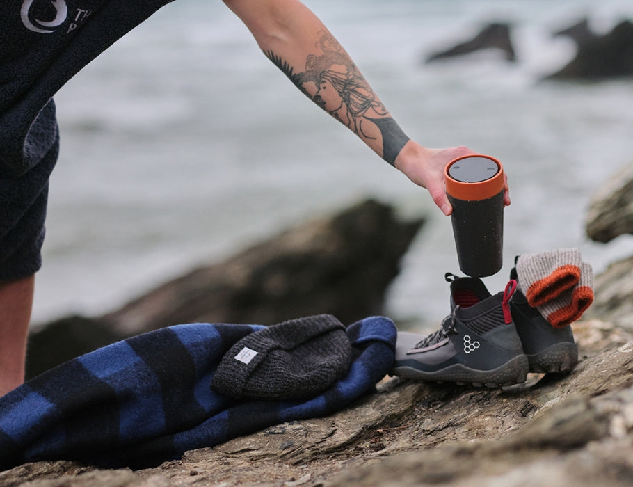 Circular&Co. - Koffiebeker - Circular Cup - Zwart/Oranje - 340 ml