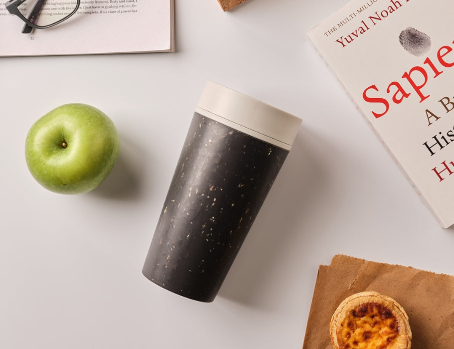 Circular&Co. - Koffiebeker - Circular Cup - Zwart/Wit - 340 ml