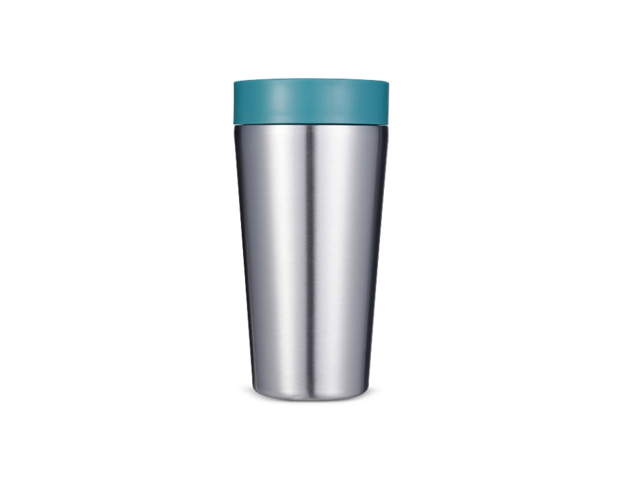 Circular&Co. - Koffiebeker - RVS - Grijs/Groen - 340 ml