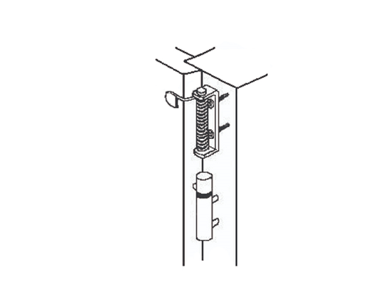 Dulimex - Deurdranger - Scharnierpen met plaat