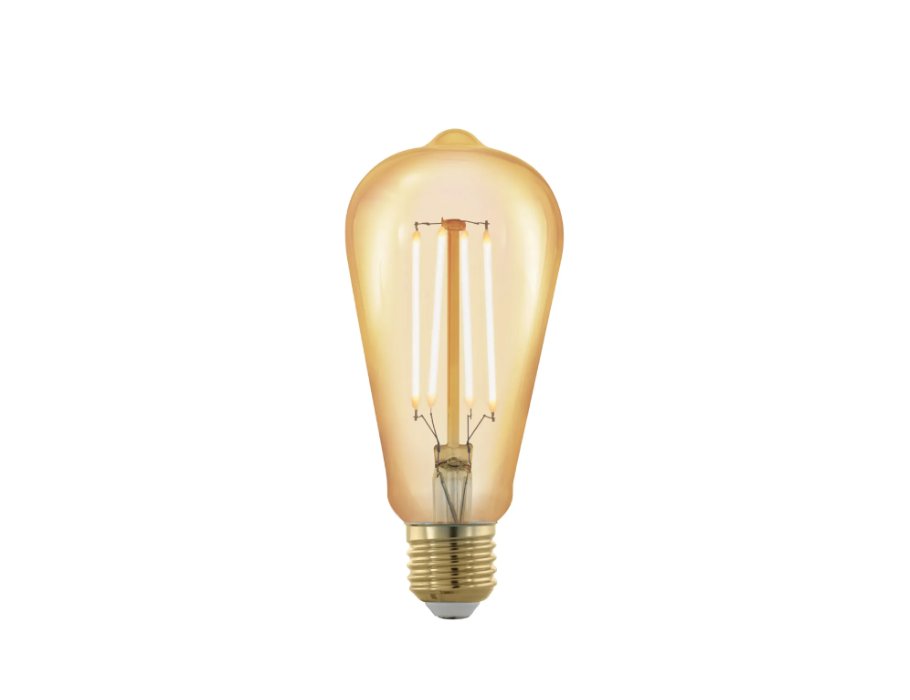 Eglo - Ledlamp - E27 - Ovaal - 320 lm - Amber - Dimbaar - 1700K