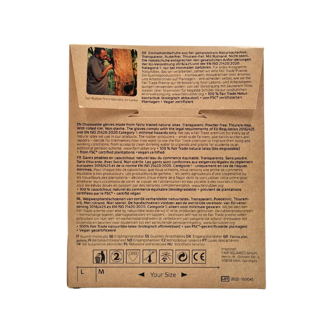 Fairzone - Wegwerphandschoenen - Large - 20 stuks