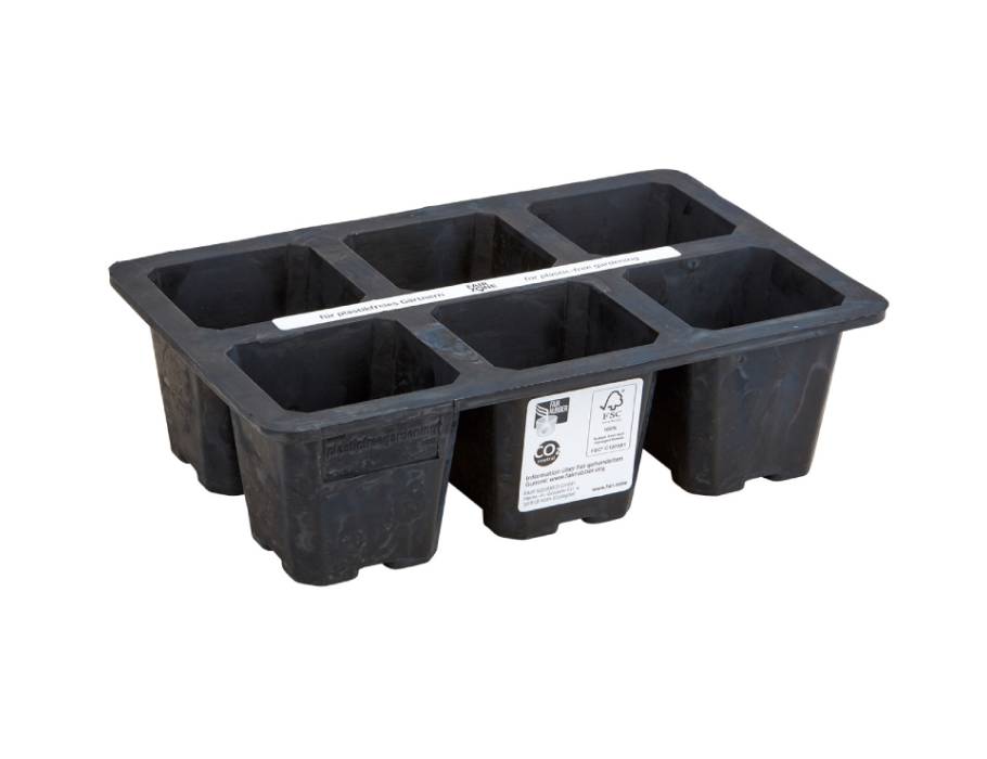 Fairzone - Kiembak van Natuurrubber - 6 vakjes