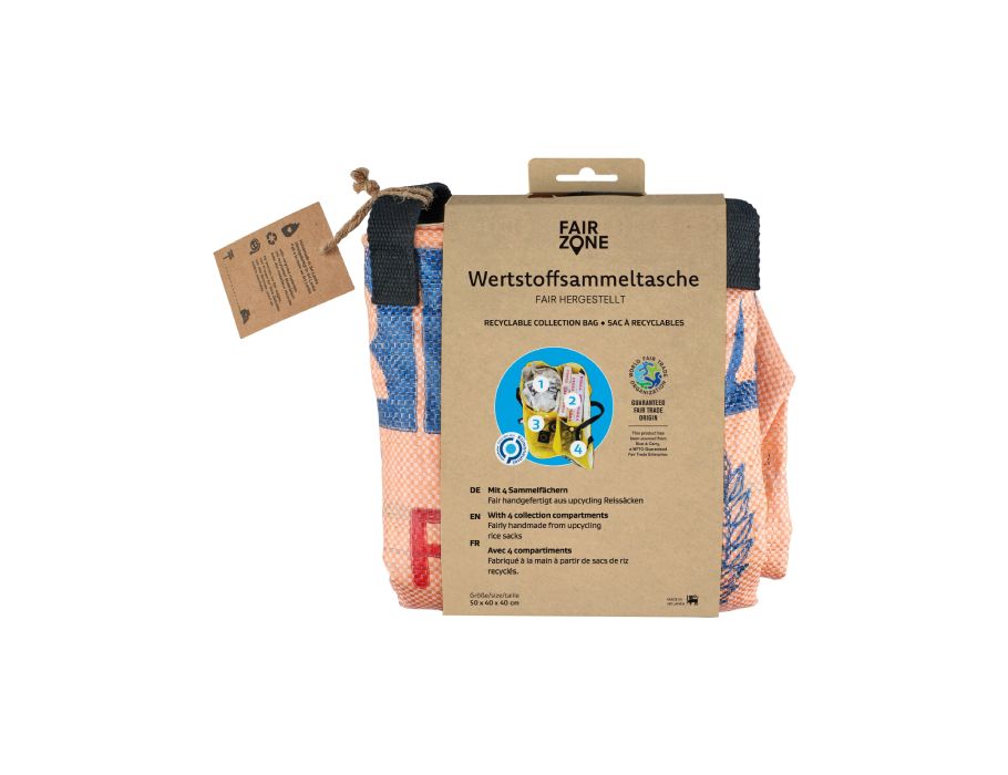 Fairzone - Opvangtas van herbruikte rijstzakken