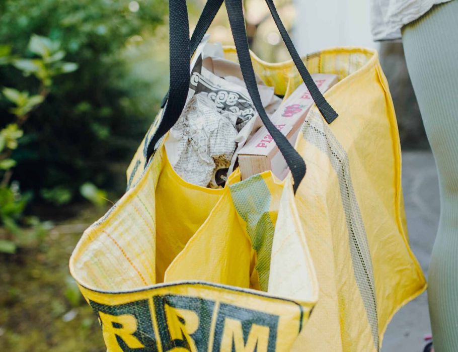 Fairzone - Opvangtas van herbruikte rijstzakken