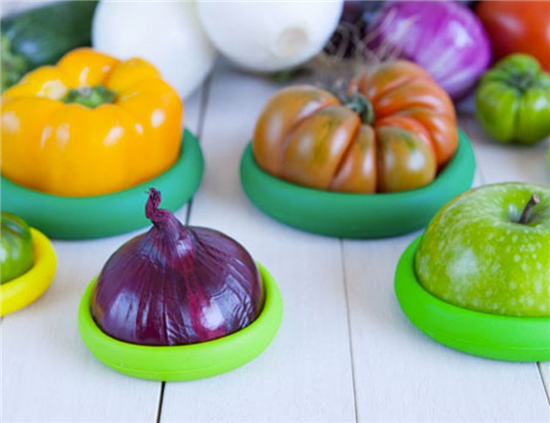 Food Huggers - Herbruikbare siliconen deksels - Groene Kleuren - 5 stuks