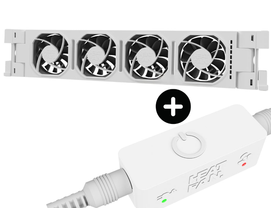Heat Fan - Heatfan 4 - Radiatorventilator - SOLO - Wit + Touch Sensor