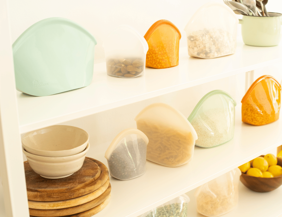 Food Huggers - Herbruikbare Bewaarzak - Jade Solid - 900ml