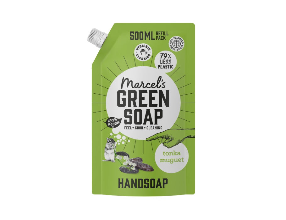 Marcel's Green Soap - Refill Handzeep - Tonka & Muguet - 500ml