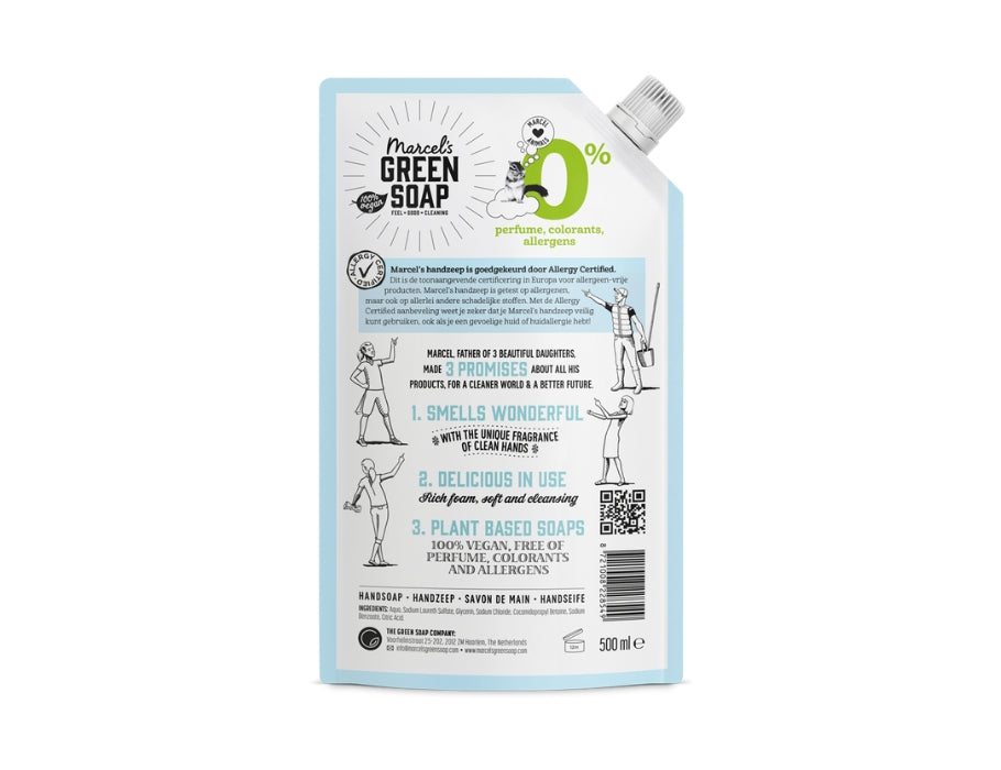 Marcel's Green Soap - Refill Handzeep 0% - 500ml