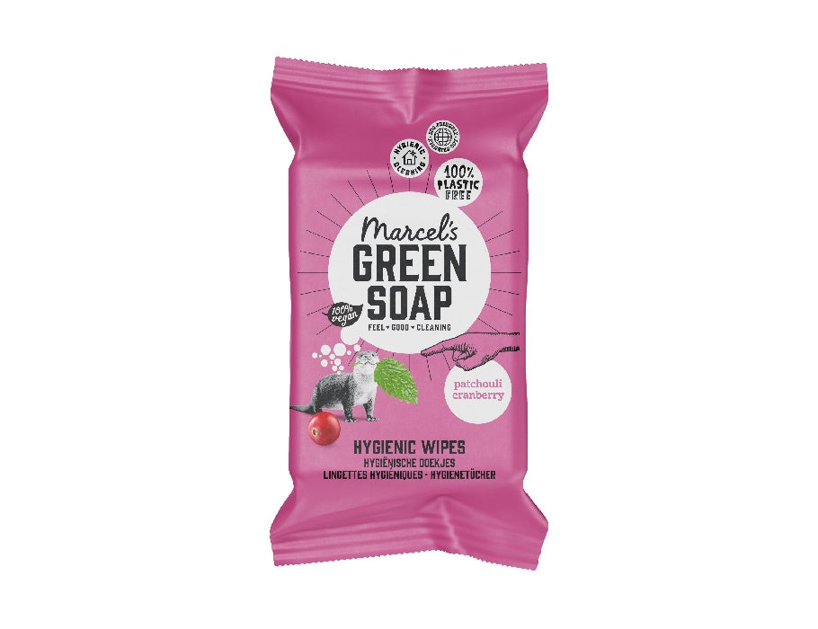 Marcel's Green Soap - Schoonmaakdoekjes - Patchouli & Cranberry