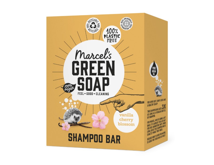 Marcel’s Green Soap - Shampoo Bar - Vanille & Kersenbloesem