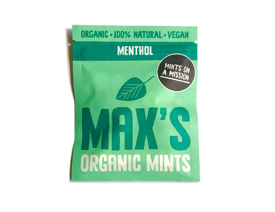 Max Organic Mints - Menthol Mints - 17gr