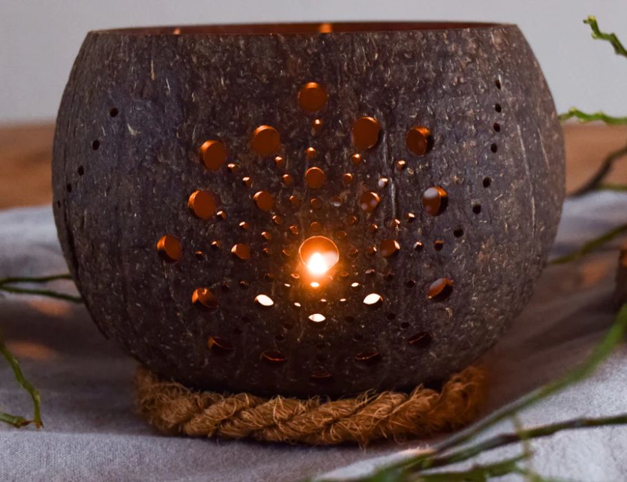 Namture - Kokosnoot Kaarsenhouder - Palmtree