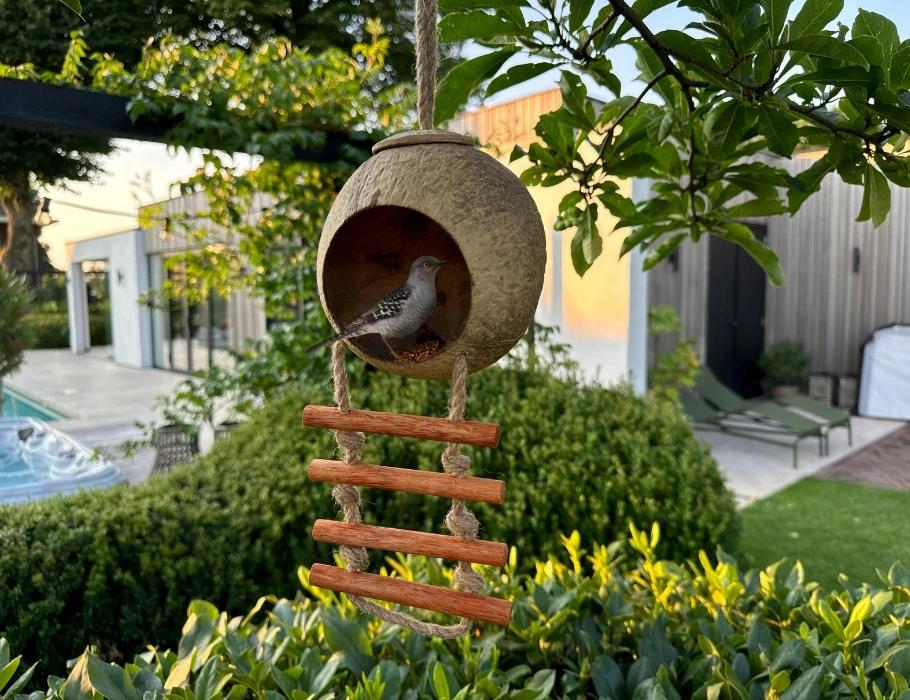 Namture - Vogelvoederhuisje van kokosnoot