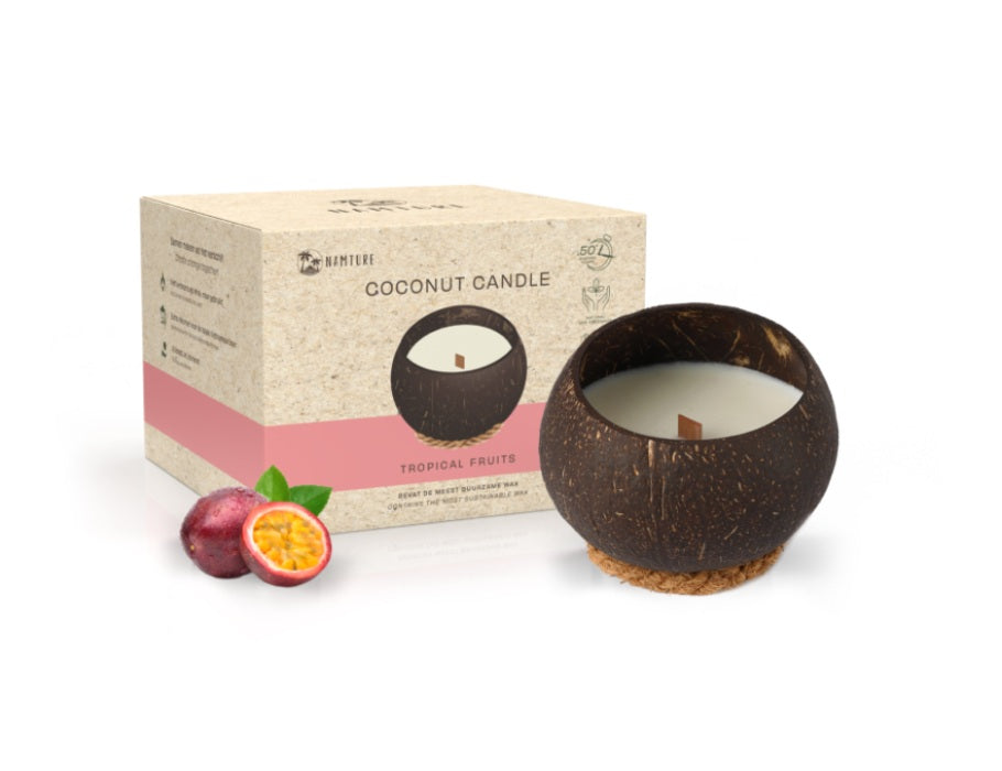 Namture - Kokosnoot Kaars - Tropical Fruit - 300g