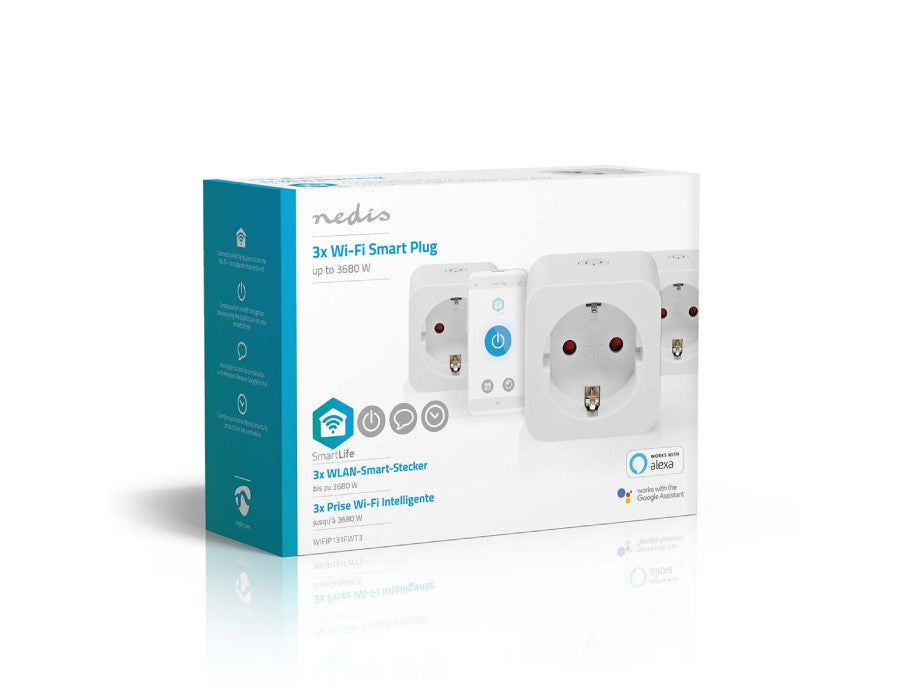 Nedis - Smart Wi-Fi stekker - Set van 3