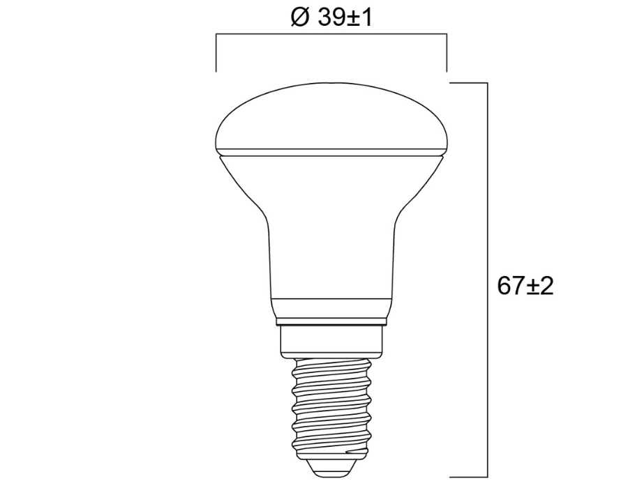 Sylvania - Ledlamp - E14 - 470lm - Reflector - Mat - Koud