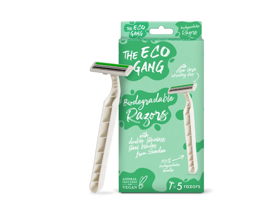 The Eco Gang - Biologisch afbreekbare scheermesjes - 5 stuks