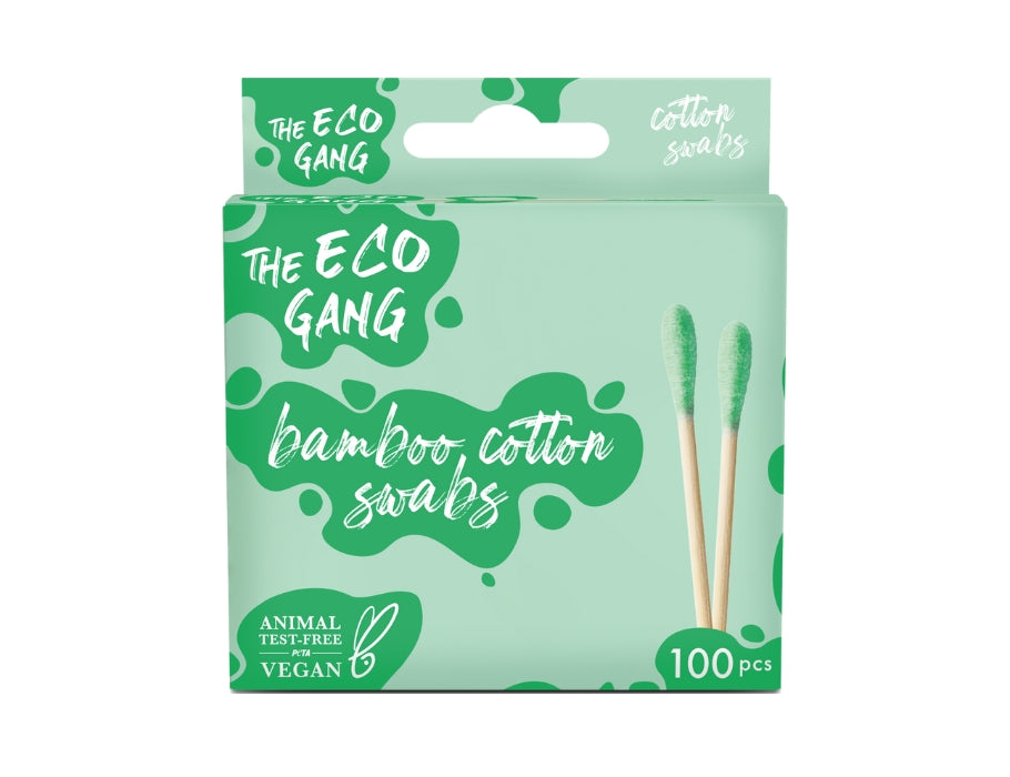 The Eco Gang - Wattenstaafjes - Groen - 100 stuks