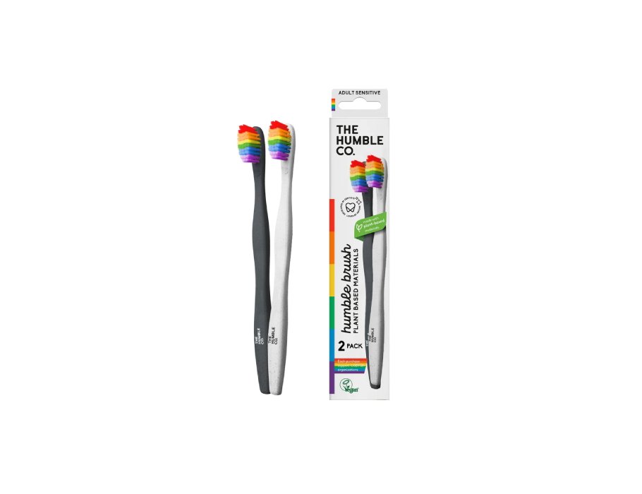 The Humble Co. - Tandenborstel - Sensitive - Proud - 2 Stuks