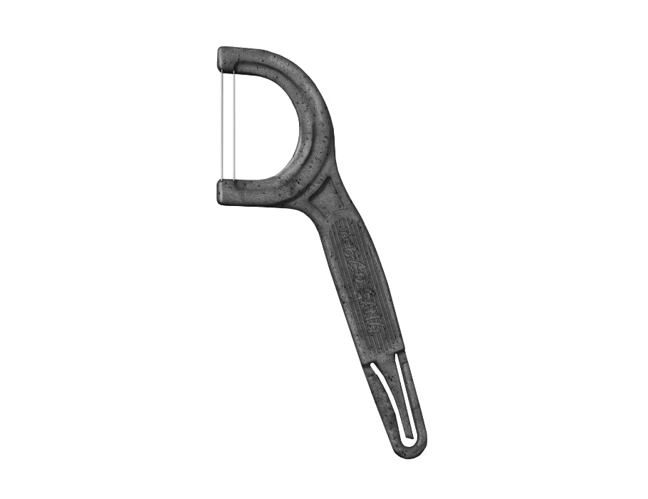 The Eco Gang - Tandenstokers met Flosdraad - Houtskool - 50 stuks