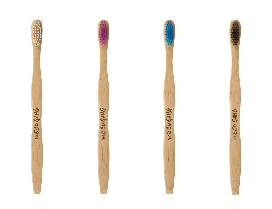 The Eco Gang - Bamboe Tandenborstel - Soft - 4 Stuks