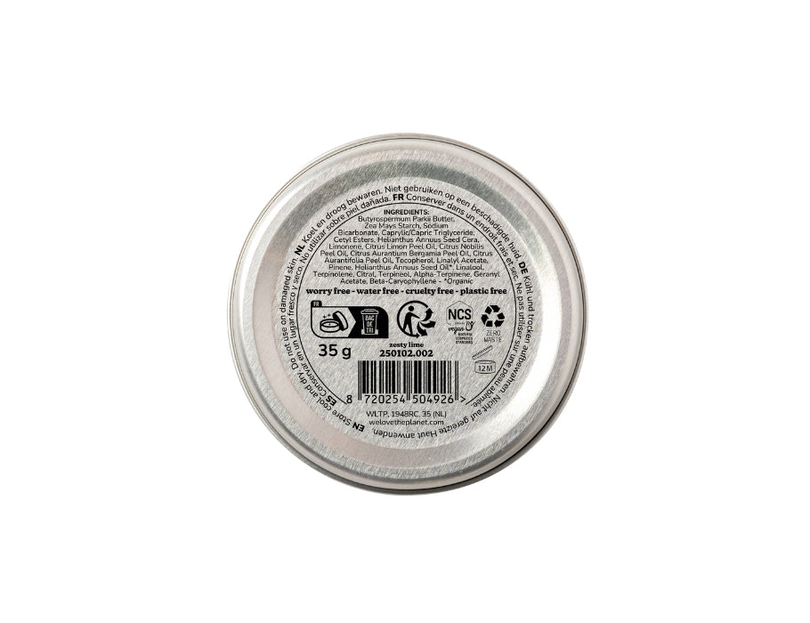 We Love The Planet - Deo Balm - Zesty Lime
