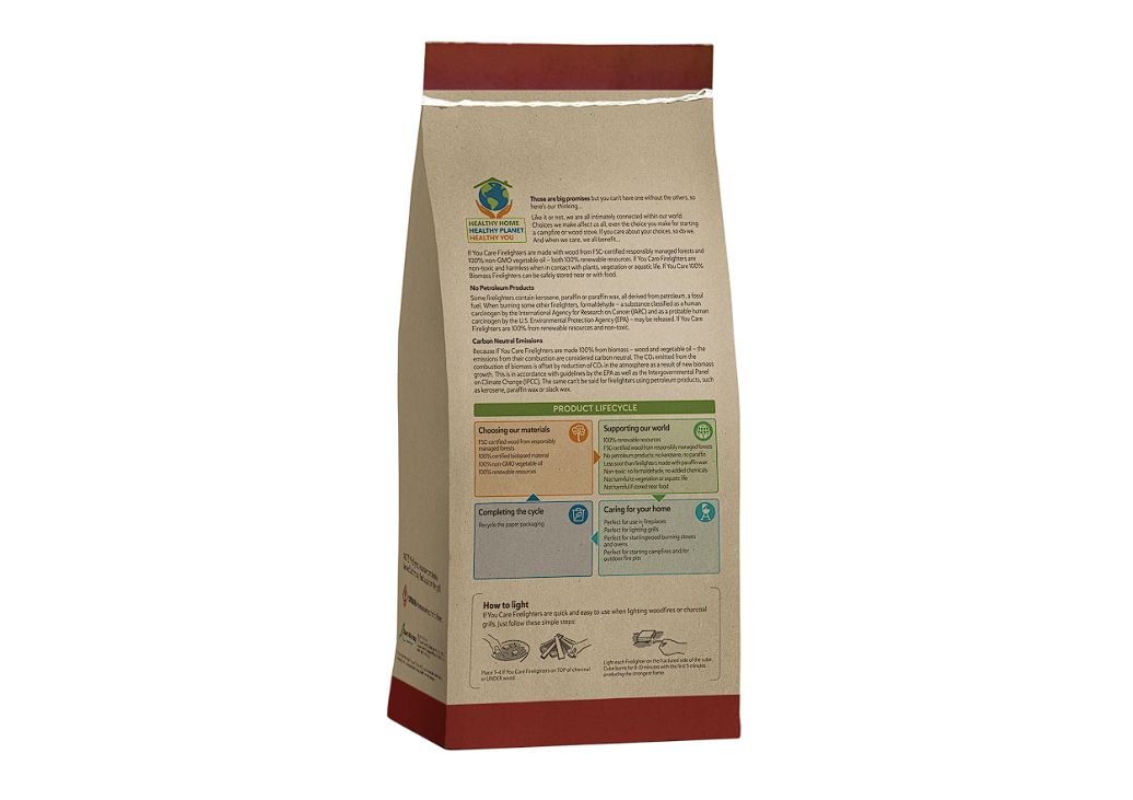 If You Care - Aanmaakblokjes FSC en GMO vrij - 72 stuks