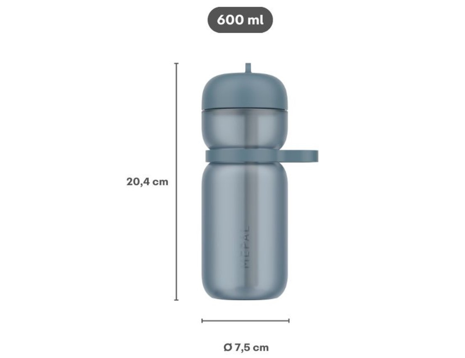 Mepal - Sportfles Flip - Graphite Black - 600ml