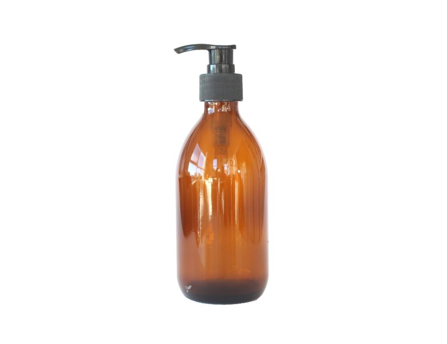 La Droguerie Ecologique - Glazen Pompflesje - Amber - 300 ml