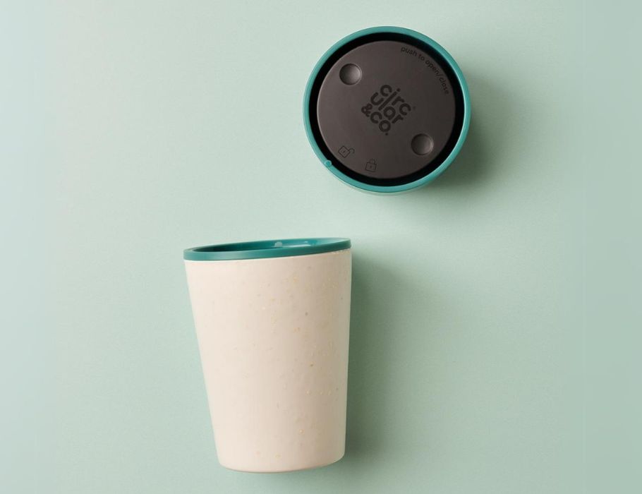 Circular&Co. - Koffiebeker - Circular Cup - Grijs/Groen - 227 ml