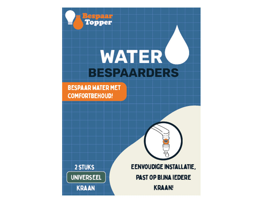 Bespaartopper - Waterbespaarders - Universeel - 2 stuks