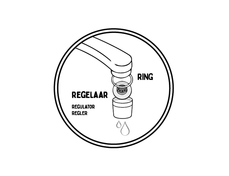 Bespaartopper - Waterbespaarders - Universeel - 2 stuks