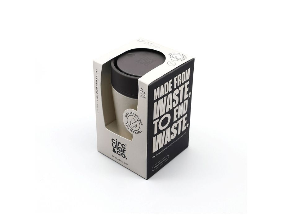 Circular&Co. - Koffiebeker - Circular Cup - Grijs/Zwart - 227 ml