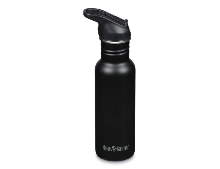 Klean Kanteen - Drinkfles - Classic Narrow - Sportdop met flip - Zwart - 532 ml