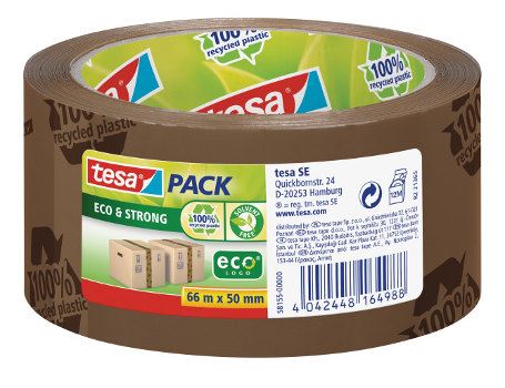 Tesa - Eco & Strong verpakking tape - 66m x 50mm - Bruin