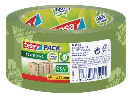 Tesa - Eco & Strong verpakking tape - 66m x 50mm - Groen