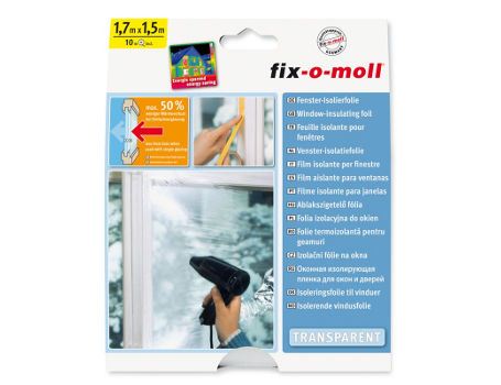 Fix-o-moll - Venster-isolatiefolie - 1,7m x 1,5m