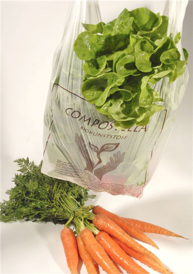 Compostella - Groente & fruittasjes bioplastic 10L - 100 stuks op rol